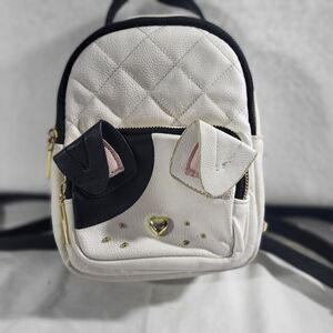 Betsey Johnson Dog Puppy Backpack Bag Purse Small 8” Mall Bag‎ Novelty Cute